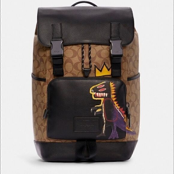 COACH X MICHEL JEAN BASQUIAT “Pez Dispenser” track backpack limited edition nwt - Picture 1 of 15